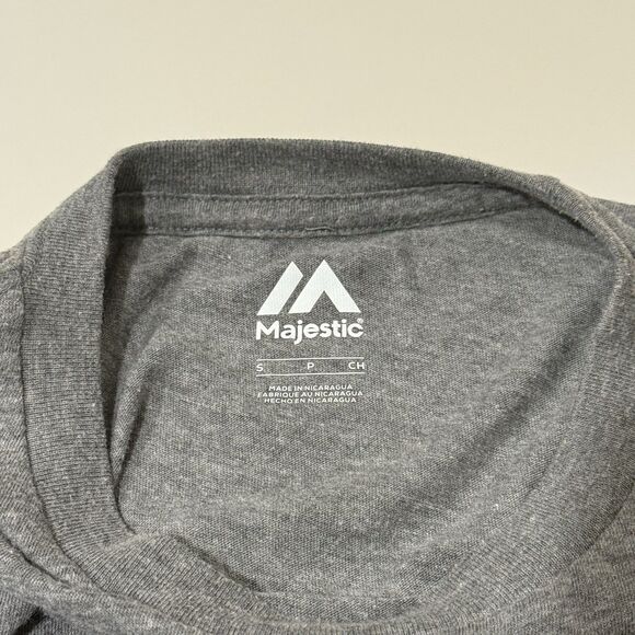 Los Angeles Dodgers Shirt Men’s S Gray MLB Majestic Soft LA CA Fan Shirt - Picture 7 of 7